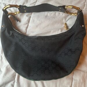 Authentic Gucci Black Hobo